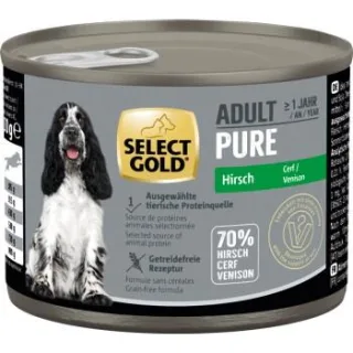 SELECT GOLD Pure Adult Hirsch 24x200 g