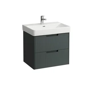 LAUFEN Waschtischunterschrank JUNA 446x621x515 2 Schubl m. Griffmulde f.WT H810964 verkehrsgrau, H4 H4115021092661