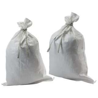 Dönges Sandsack mit Band, 40 x 60 cm , Abmessung B x H:40 x 60cm, Material:Kunststoffgewebe PP, Farbe:weiß