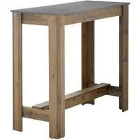Stolkom Sp.z.o.o. Bartisch in anthrazit, Old Style dunkel - 115x103x50 (BxHxT)