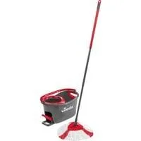 Wischmop Turbo EasyWring & Clean Box, Bodenwischer schwarz/rot
