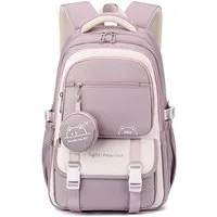 FOUORTUNATE-BEE Schulrucksack Mädchen Rucksack Schulrucksack Teenager Laptop Rucksack 15,6 Zoll, Für Schule Reisen Alltag Freizeit Uni Arbeit mit vielen Fächern