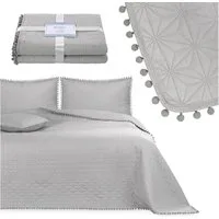 texpot Tagesdecke Wohndecke Pompons und Steppung Wendefunktion