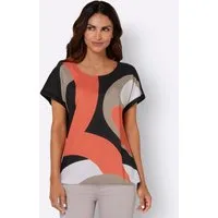 Witt Klassische Bluse Druckbluse Kurzarm