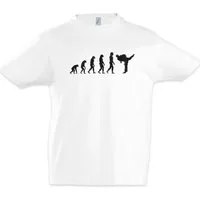 Urban Backwoods Print-Shirt Karate Evolution Kinder T-Shirt Kung Fu Martial Arts Teakwondo Kid (1-tlg) Kampfsport Personal Coach Curls