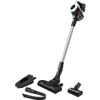 BOSCH Akku-Stielstaubsauger Unlimited 6 BKS611MTB, Hygiene-Filter, 10 Jahre Motorgarantie, leicht, beutellos, alle Bodenarten, hohe Saugkraft, lange Laufzeit, Mini-Turbo-Düse, weiß