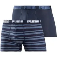 PUMA Boxershorts PUMA MEN EVERYDAY PLACED LOGO BOXERS 2P (2er Pack) mit Logo Webbund