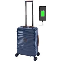 Travelhouse Handgepäck-Trolley Capri, 4 Rollen, mit USB + USB C, Rollenbremse & Polycarbonat Hartschale