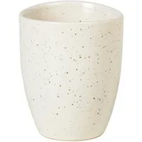 Broste Copenhagen Espressotasse NORDIC VANILLA Espresso Becher 0,1 l, Steinzeug mit reaktiver Glasur, Nordic Vanilla Espressobecher