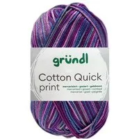 Gründl 50 Gramm Gründl Cotton Quick Print Strickgarn Farbauswahl Bastelgarn
