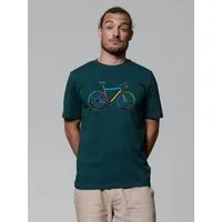 wat? Apparel T-Shirt Fahrrad by night