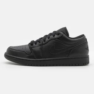 Nike Air Jordan 1 Low Herren-Trainer in Schwarz/Schwarz/Weiß