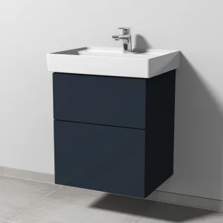 Sanipa 3way Waschtischunterbau zu Villeroy & Boch Collaro Waschtisch mit 2 Auszügen, Marine-Matt SP8331R