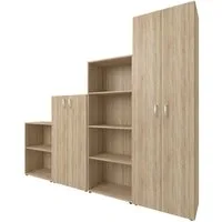 möbelando Büro-Set Trio 2345, 228 x 186,5 x 34,5 cm (B/H/T)