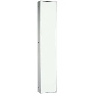 Emco Asis Modul 300 Schrankmodul 972027413 aluminium/optiwhite, 1 Tür, Unterputzmodell