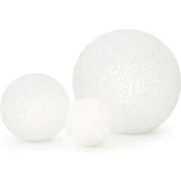mucHome LED Kugelleuchte 3er Set LED Kugeln Soft Ø 6/8/10cm, Weihnachten Dekokugeln Lichtkugeln