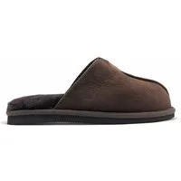 thies Schaffellpantoffel Sheepskin Slipper braun Herren Hausschuh