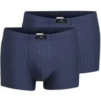 TOM TAILOR Boxershorts Alaska (Packung, 2er Pack) bequem, weich, eng, Streifendesign, Logo, breiter Bund