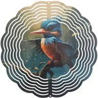 Ladreas Windspiel Edelstahl 3D Windspiel Windspinner 20cm Vogel WI321