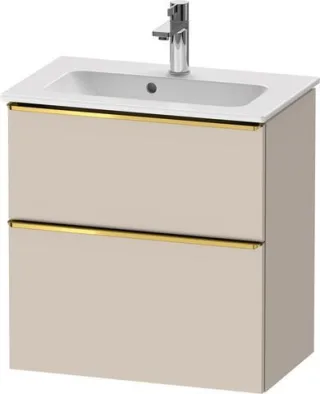 Duravit D-Neo Waschtischunterbau wandhängend Taupe Matt 610x372x625 mm - DE4368034910000 DE4368034910000