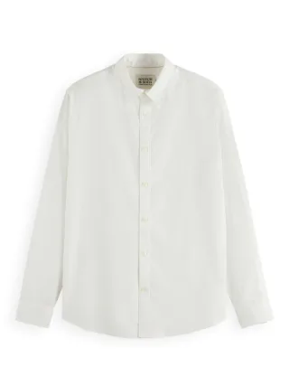 Scotch & Soda - Regular Fit: Oxford Hemd weiß - Gr. - XXL