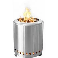 relaxdays Tischfeuer Tischkamin ohne Rauch Ø22,5 cm
