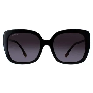 Burberry Quadrat Damen Schwarz Grau Farbverlauf BE4323