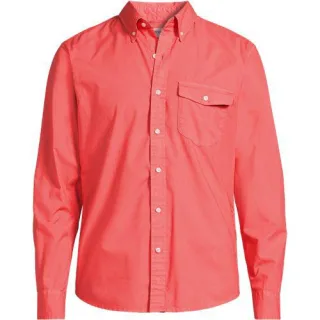 Langarm-Hemd aus Popeline, Classic Fit für Herren, Herren, size: regular, Lila, Baumwolle, by Lands' End