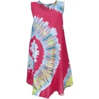Guru-Shop Midikleid Batik Tunika, Hippie chic, Strandkleid,.. alternative Bekleidung