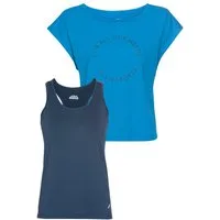 FAYN SPORTS Trainingsshirt 2-tlg. Shirt & Top (Spar-Set, 2-tlg) Top mit Ringerrücken