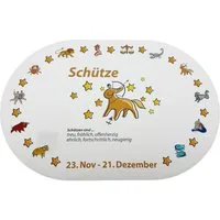 varivendo Tischdecke Platzmatte, Sternzeichen Schütze (Stück 1-tlg, Platzmatte), Tischset Unterlage Dekoration Essmatte Sternzeichenmotiv