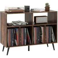 COSTWAY Sideboard Plattenspielerständer Holz, 100x40x74,5cm