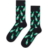 Happy Socks Socken Tagessocke Crew Beer schwarz/grün - 1 Paar