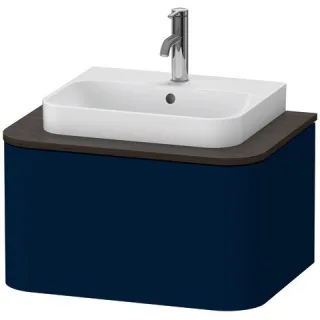 Duravit Happy D.2 Plus Konsolenwaschtischunterbau wandhängend Nachtblau Seidenmatt 650x480x354 mm -  HP494009898