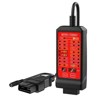 WOYO CTB007 16Pin 75cm /150cm Cable OBD2 Diagnostic Tool 12V 24V Socket Tester Box