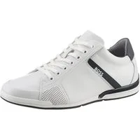 BOSS Sneaker mit BOSS-Markenlabel, Freizeitschuh, Halbschuh, Schnürer,schmale Form