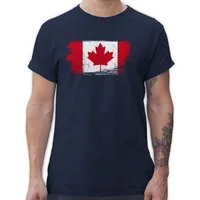 Shirtracer T-Shirt Kanada Vintage Länder Wappen