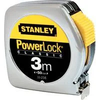 Bandmaß Powerlock, 3 Meter chrom/gelb, 12,7mm, Metallgehäuse