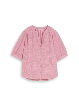 Tom Tailor - Bluse aus Baumwolle cozy pink - Gr. - 40