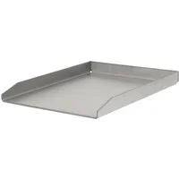 BBQ-Toro Grillplatte Edelstahl Grillplatte, 30 x 40 cm, BBQ Grill Plancha für Steak, Spiege