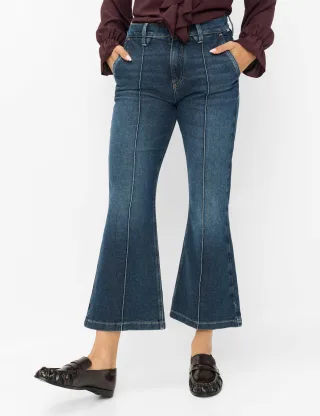Brax Damen Jeans Style LACEY S USED VINTAGE BLUE, denim dunkelblau, Gr. 40K