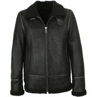Jilani Lederjacke Jilani - Herren Lammfelljacke Lederjacke schwarz