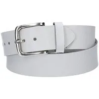 kiddybelts Ledergürtel Kids 30mm in Weiß mit Dornschließe in Silber (KB11-100, 1-St) sehr weiches Vollrindleder
