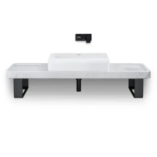 Duravit Collection One Aufsatzbecken 2383600079 60x40cm, ohne Hahnloch, Überlauf, Hahnlochbank, geschliffen, weiß Hochglanz