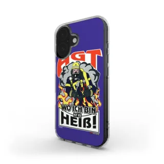 Handyhülle COVRZ | AGT Atemschutzgeräteträger | Clear Case | Blau | MagSafe®-fähig | iPhone 16 15 14 13 Plus Pro Max, Samsung Galaxy S25 S24 uvm. Nein iPhone 16