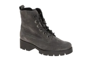 Gabor 71.711.39 Damen Stiefeletten dark-grey Velourleder Komfort Fu?bett