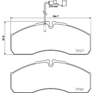 Hella Bremsbel?ge hinten Nissan Cabstar Nt400 8DB355020-711