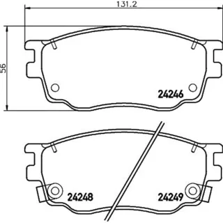 Hella Bremsbel?ge vorne Mazda 6 626