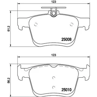 Hella Bremsbel?ge hinten Audi CUPRA Seat Skoda VW 8DB355020-271