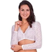 MarJo Dirndlbluse Dirndlbluse - KARINA-LOTTA - offweiß
